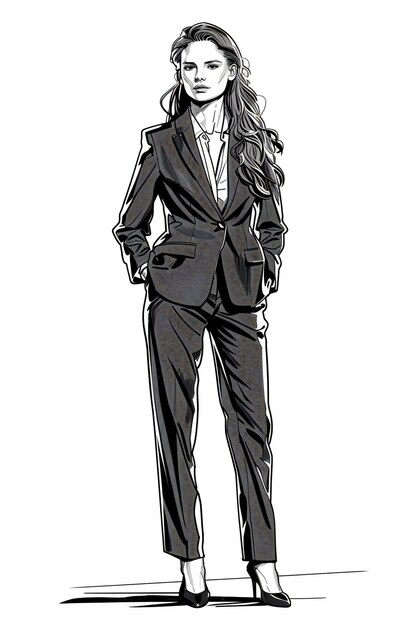 Business Woman Scetch